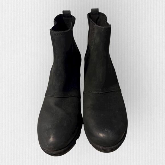 Sorel Women’s 7 Joan of Arctic Wedge II Chelsea Boots Black NL3022-010 - Picture 8 of 11